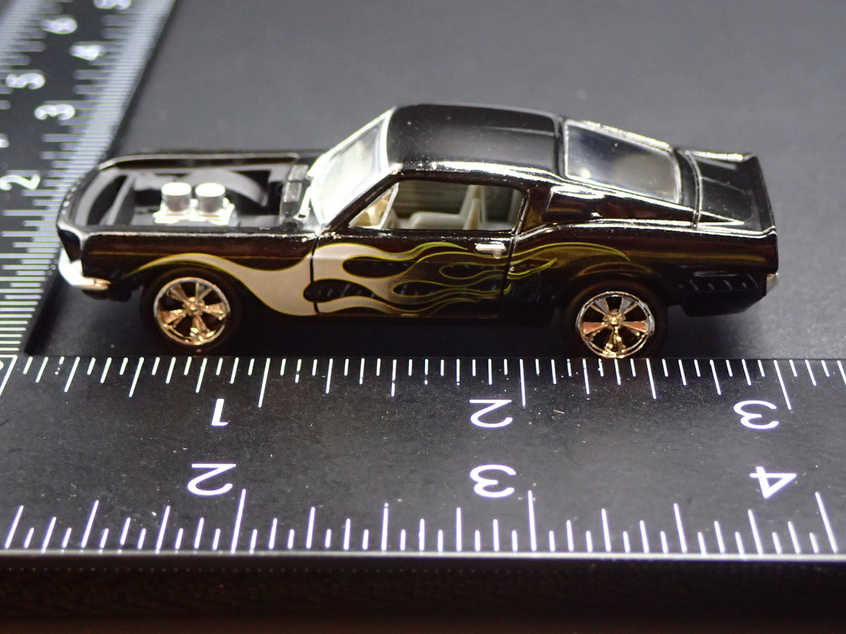 1968 68 FORD MUSTANG SHELBY GT500 BLACK 1/64 COLLECTIBLE DIECAST MODEL CAR