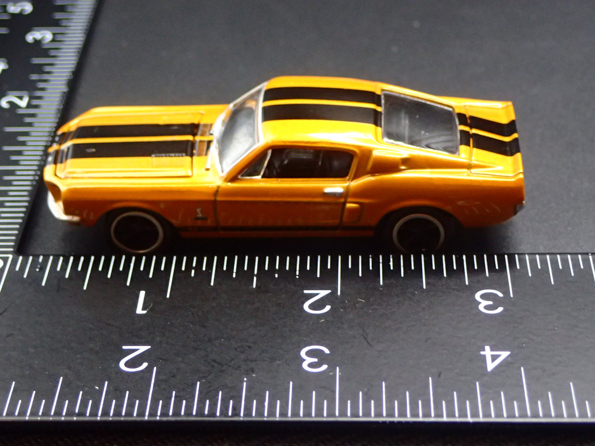 1968 68 FORD MUSTANG SHELBY GT500 GOLD 1/64 COLLECTIBLE DIECAST MODEL CAR