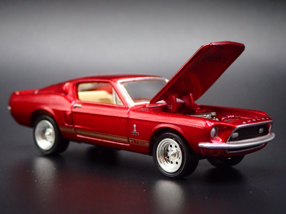 1968 68 FORD MUSTANG SHELBY GT500 RED 1/64 COLLECTIBLE DIECAST MODEL CAR