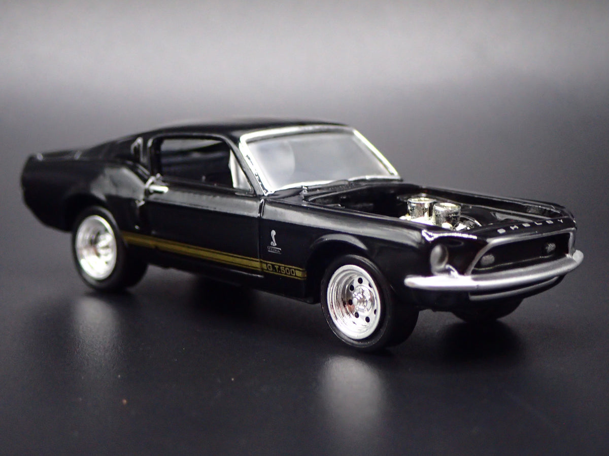1968 68 FORD MUSTANG SHELBY GT500 BLACK 1/64 COLLECTIBLE DIECAST MODEL CAR