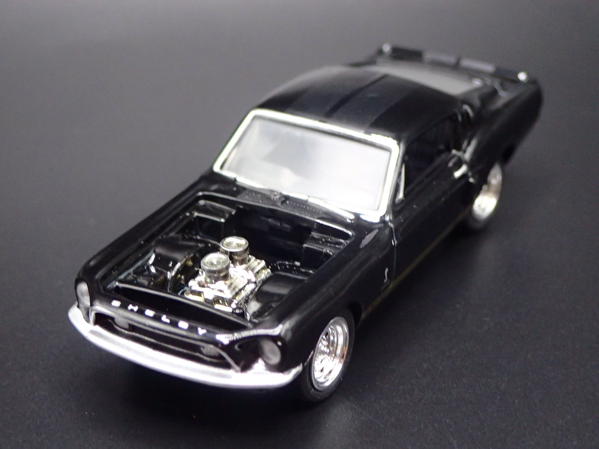 1968 68 FORD MUSTANG SHELBY GT500 BLACK 1/64 COLLECTIBLE DIECAST MODEL CAR