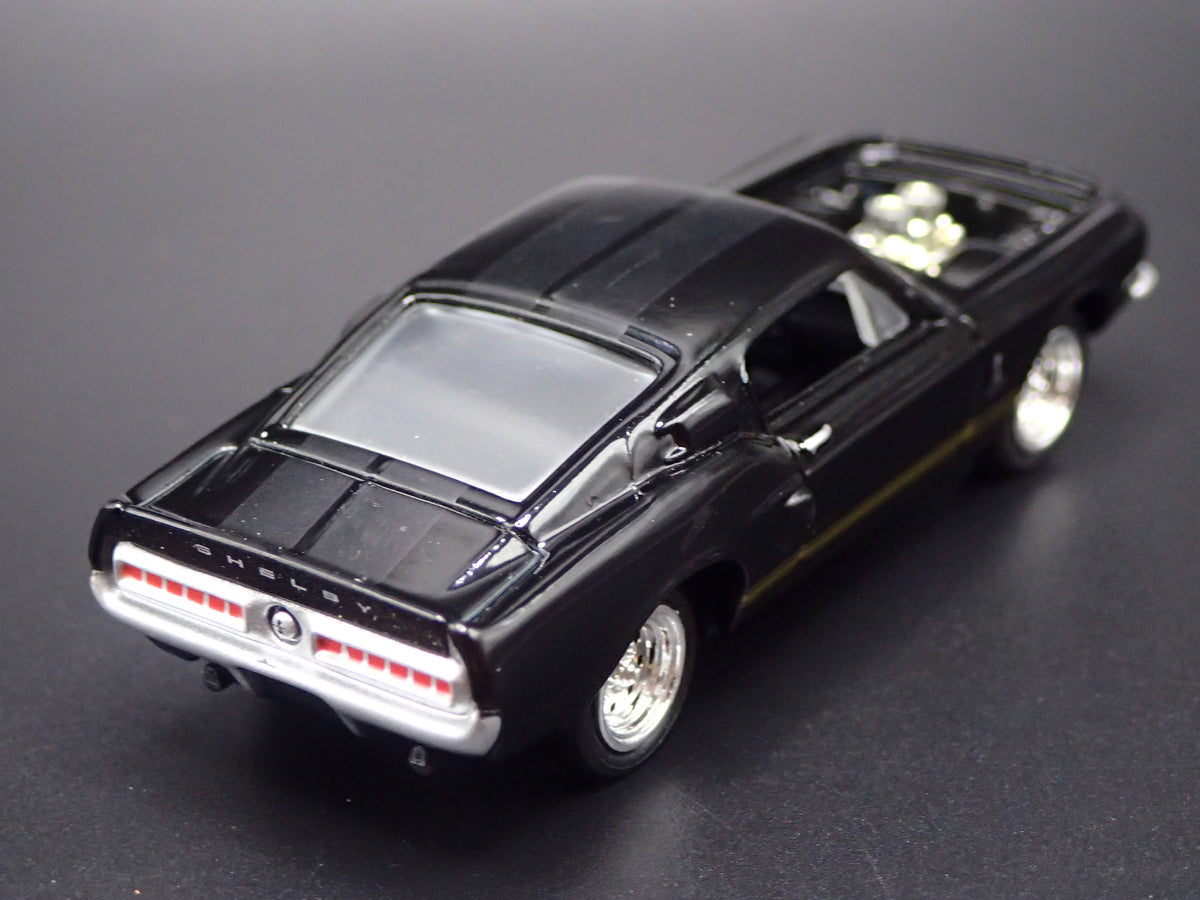 1968 68 FORD MUSTANG SHELBY GT500 BLACK 1/64 COLLECTIBLE DIECAST MODEL CAR