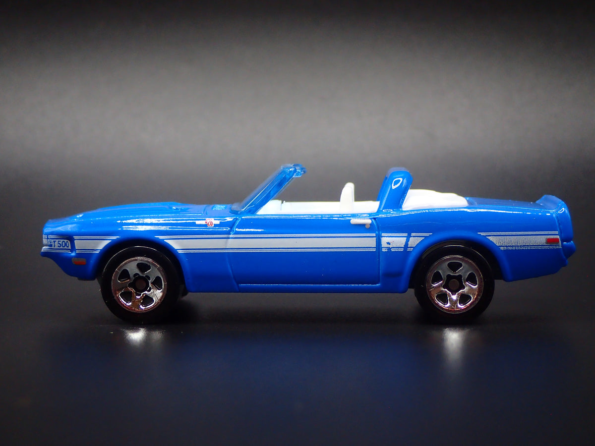 1969 69 FORD MUSTANG SHELBY GT-500 CONVETIBLE BLUE 1:64 SCALE DIECAST MODEL CAR