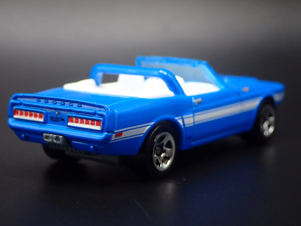 1969 69 FORD MUSTANG SHELBY GT-500 CONVETIBLE BLUE 1:64 SCALE DIECAST MODEL CAR