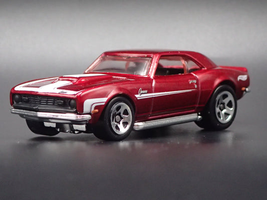 1968 68 CHEVY CHEVROLET CAMARO COPO RED 1:64 SCALE DIECAST MODEL CAR-Burning Rubber Toy Company