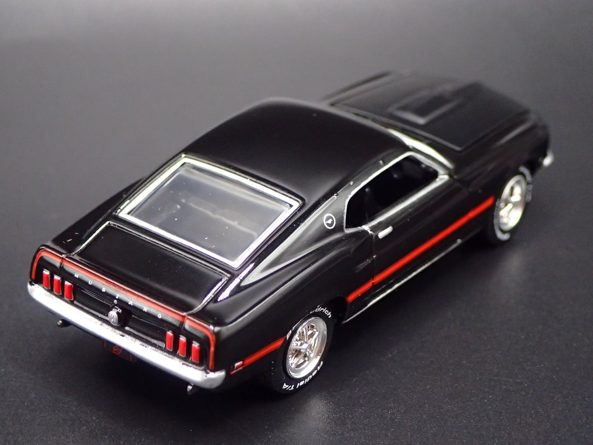 1969 69 FORD MUSTANG MACH 1 FASTBACK BLACK 1/64 SCALE DIECAST MODEL CAR