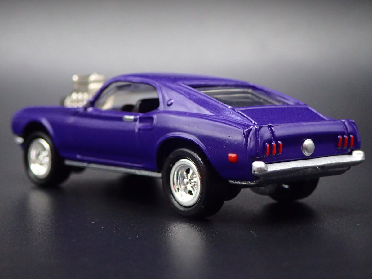1969 69 FORD MUSTANG MACH 1 FASTBACK PURPLE 1/64 SCALE DIECAST MODEL CAR