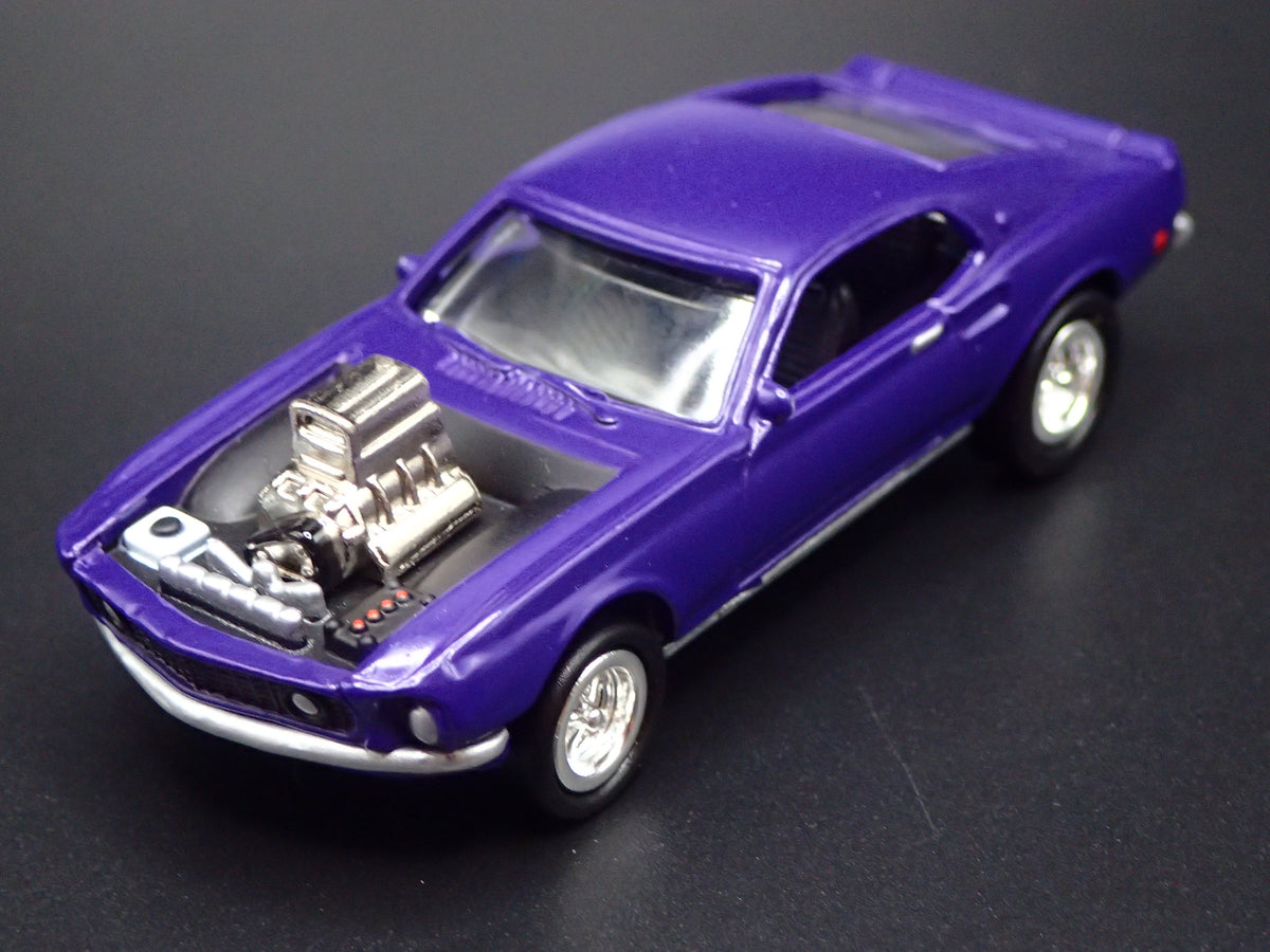 1969 69 FORD MUSTANG MACH 1 FASTBACK PURPLE 1/64 SCALE DIECAST MODEL CAR