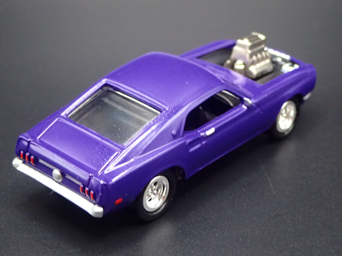 1969 69 FORD MUSTANG MACH 1 FASTBACK PURPLE 1/64 SCALE DIECAST MODEL CAR