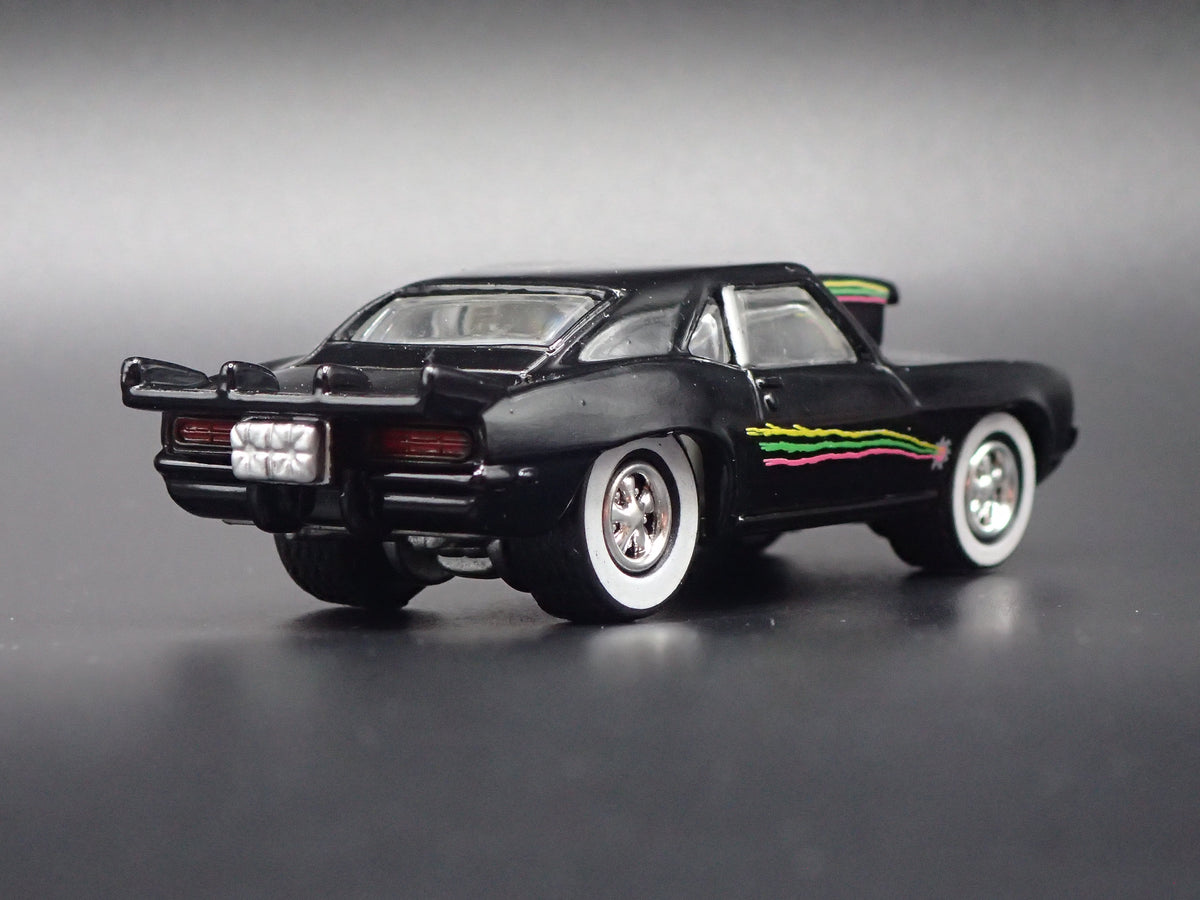 1969 CHEVY CHEVROLET CAMARO PRO STREET BLACK 1:64 SCALE DIORAMA DIECAST MODEL CAR
