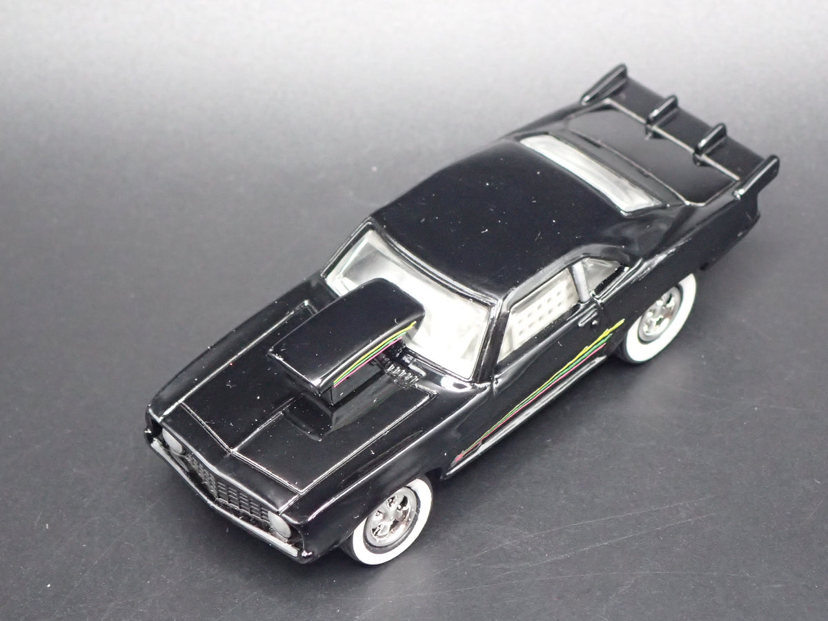 1969 CHEVY CHEVROLET CAMARO PRO STREET BLACK 1:64 SCALE DIORAMA DIECAST MODEL CAR