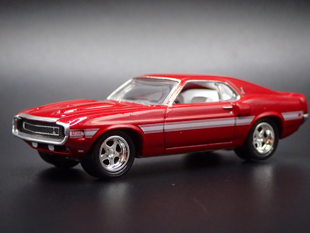 1969 69 FORD MUSTANG SHELBY GT350 FASTBACK RED 1/64 SCALE DIECAST MODEL CAR