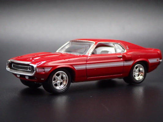 1969 69 FORD MUSTANG SHELBY GT350 FASTBACK RED 1/64 SCALE DIECAST MODEL CAR