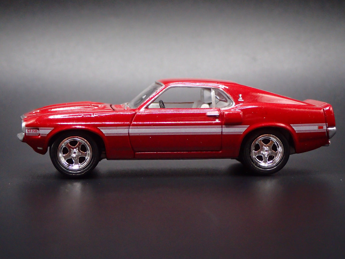 1969 69 FORD MUSTANG SHELBY GT350 FASTBACK RED 1/64 SCALE DIECAST MODEL CAR