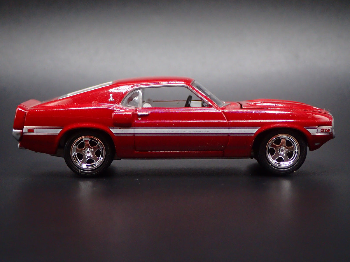 1969 69 FORD MUSTANG SHELBY GT350 FASTBACK RED 1/64 SCALE DIECAST MODEL CAR