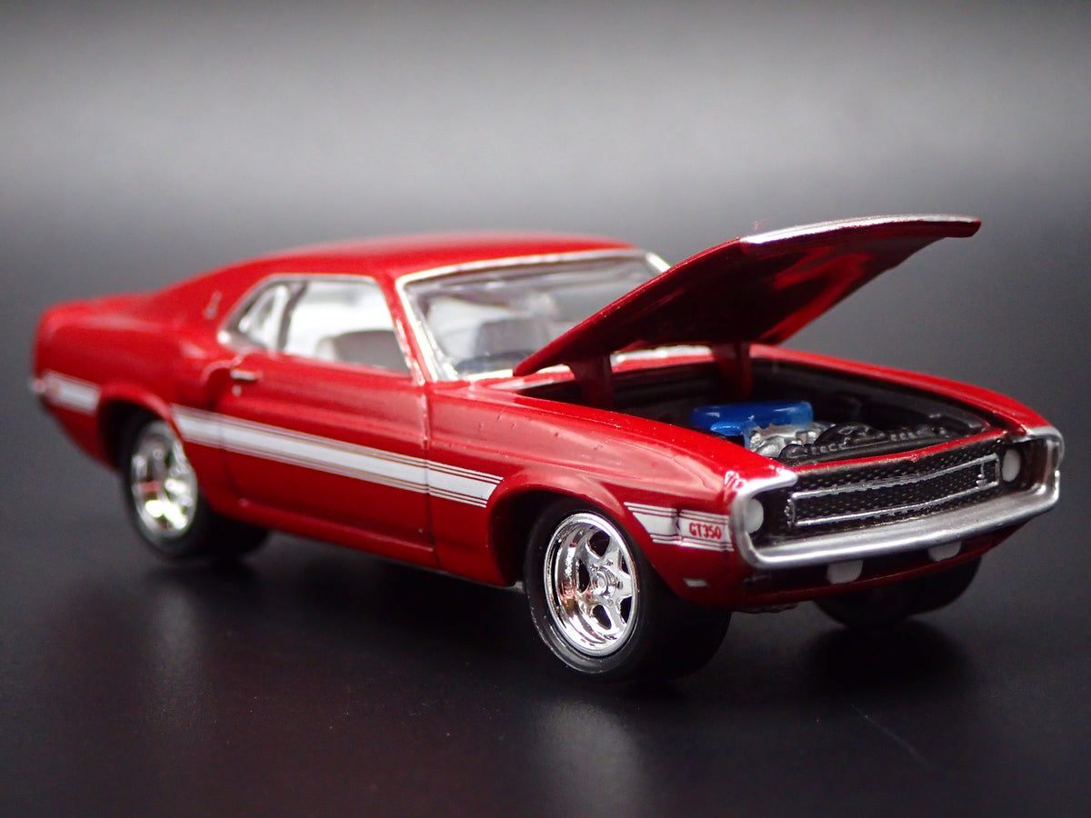 1969 69 FORD MUSTANG SHELBY GT350 FASTBACK RED 1/64 SCALE DIECAST MODEL CAR