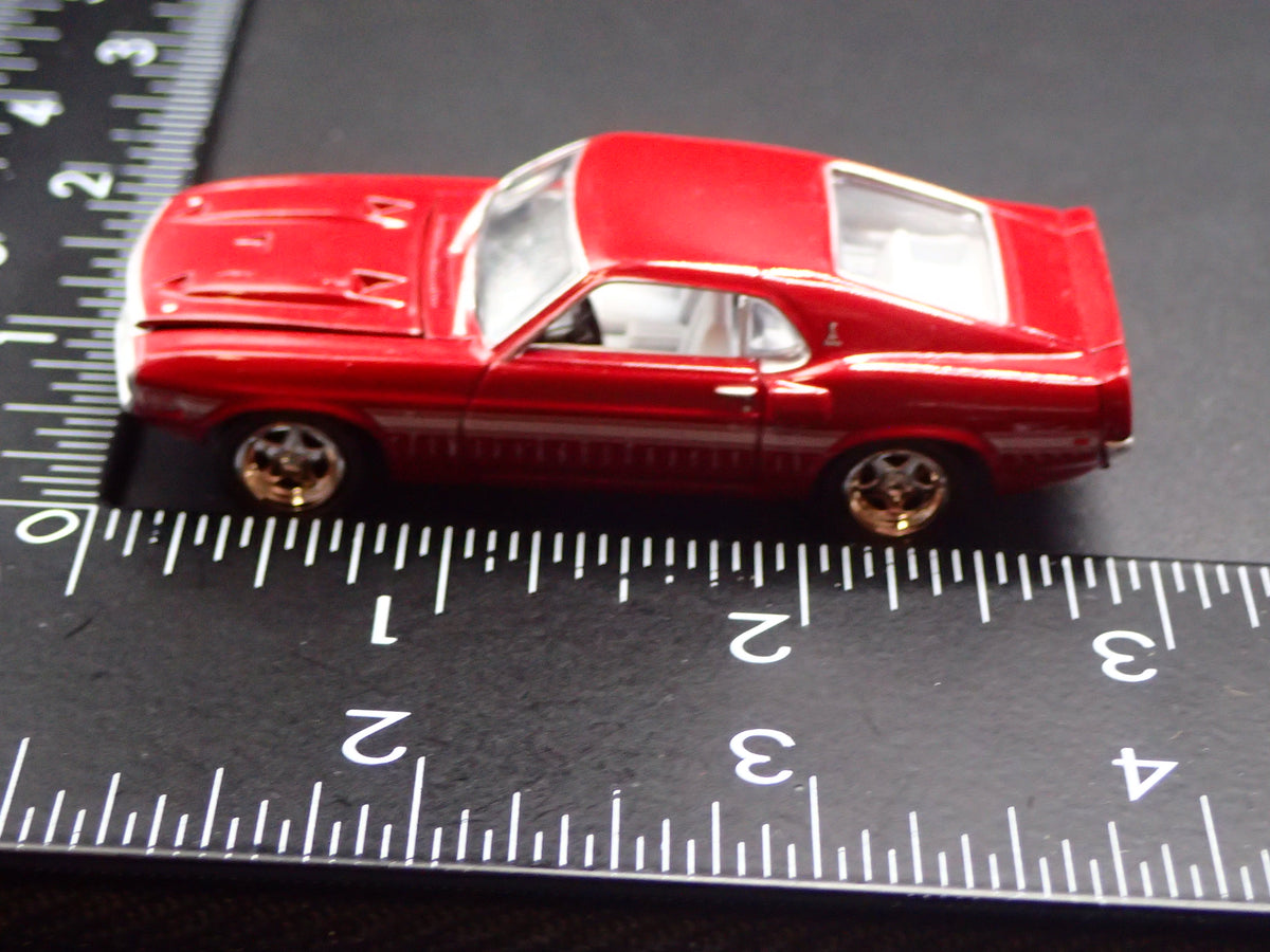 1969 69 FORD MUSTANG SHELBY GT350 FASTBACK RED 1/64 SCALE DIECAST MODEL CAR