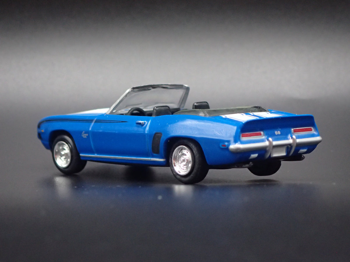 1969 69 CHEVY CHEVROLET CAMARO SS CONVERTIBLE BLUE 1/64 SCALE DIECAST MODEL CAR