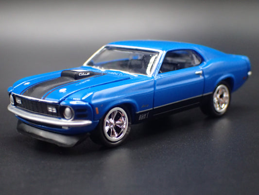 1970 70 FORD MUSTANG MACH 1 1:64 SCALE COLLECTIBLE DIORAMA DIECAST MODEL CAR-Burning Rubber Toy Company