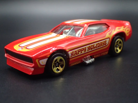 1971 71 FORD MUSTANG FUNNY CAR NHRA RED 1:64 SCALE DIORAMA DIECAST MODEL CAR-Burning Rubber Toy Company