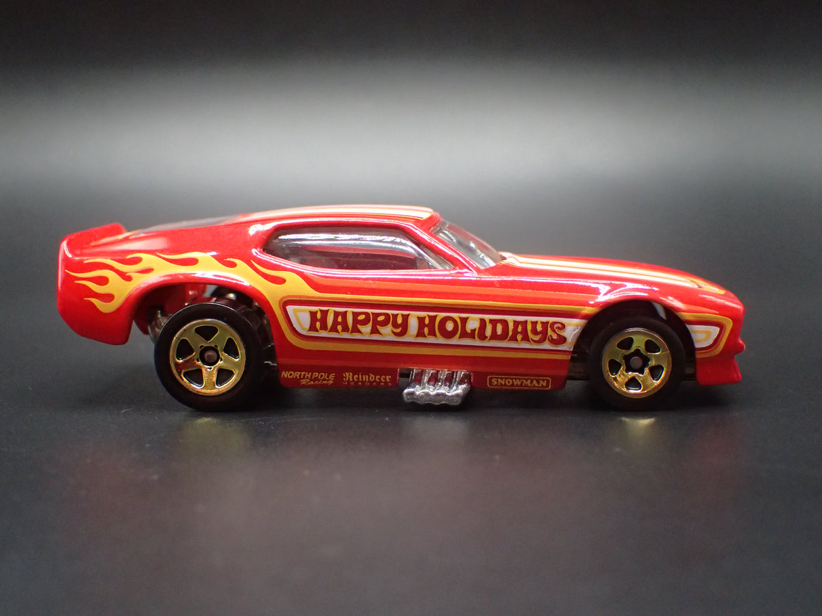1971 71 FORD MUSTANG FUNNY CAR NHRA RED 1:64 SCALE DIORAMA DIECAST MODEL CAR