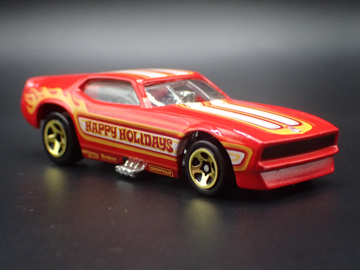 1971 71 FORD MUSTANG FUNNY CAR NHRA RED 1:64 SCALE DIORAMA DIECAST MODEL CAR