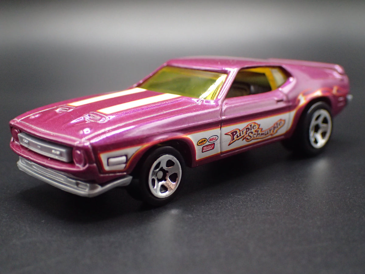 1971 71 FORD MUSTANG FUNNY CAR NHRA PURPLE 1:64 SCALE DIORAMA DIECAST MODEL CAR