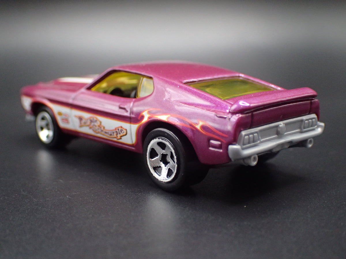 1971 71 FORD MUSTANG FUNNY CAR NHRA PURPLE 1:64 SCALE DIORAMA DIECAST MODEL CAR