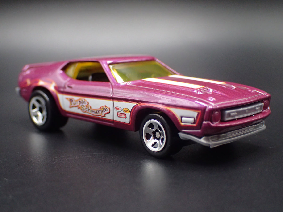 1971 71 FORD MUSTANG FUNNY CAR NHRA PURPLE 1:64 SCALE DIORAMA DIECAST MODEL CAR