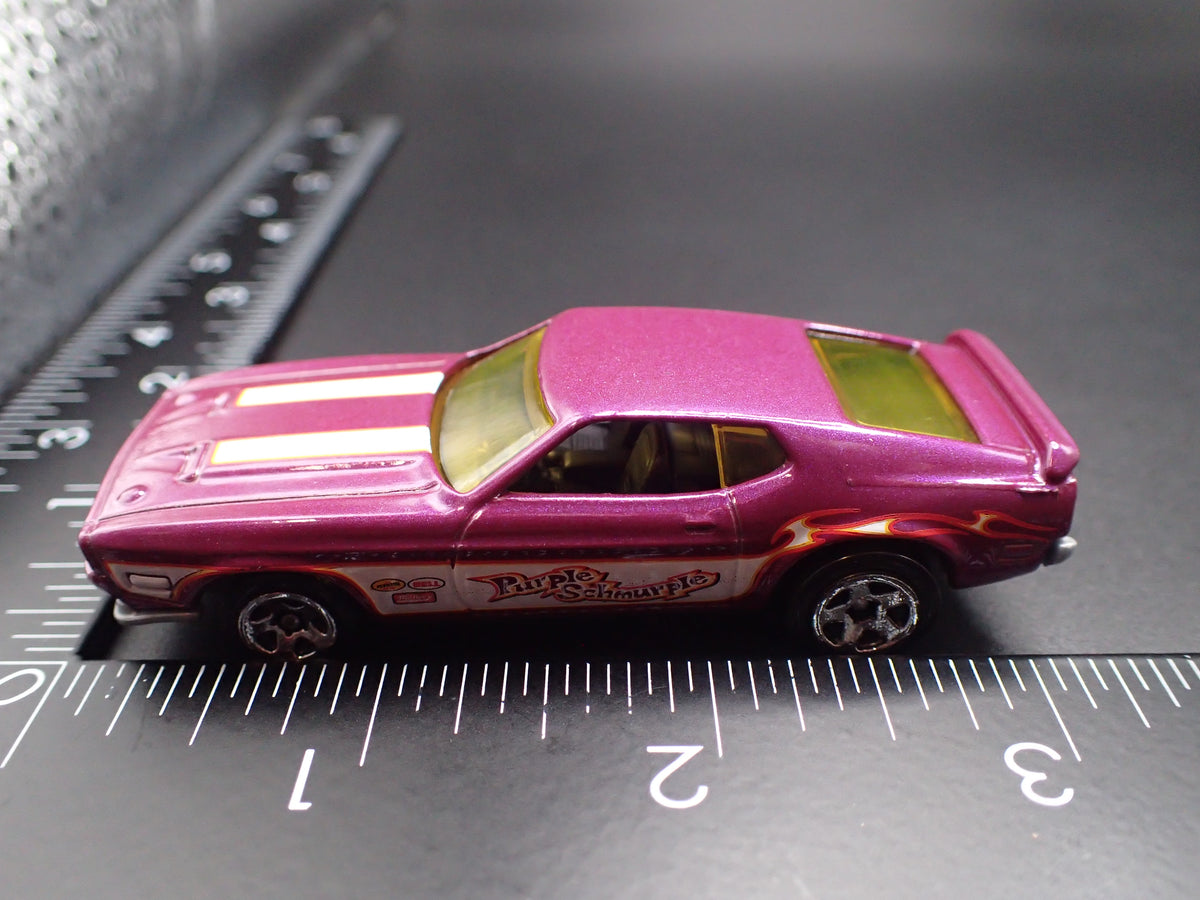 1971 71 FORD MUSTANG FUNNY CAR NHRA PURPLE 1:64 SCALE DIORAMA DIECAST MODEL CAR