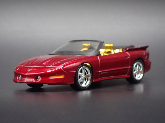 1996 PONTIAC FIREBIRD TA CONVERTIBLE AUTO WORLD ULTRA RED CHASE 1/64 DIECAST CAR