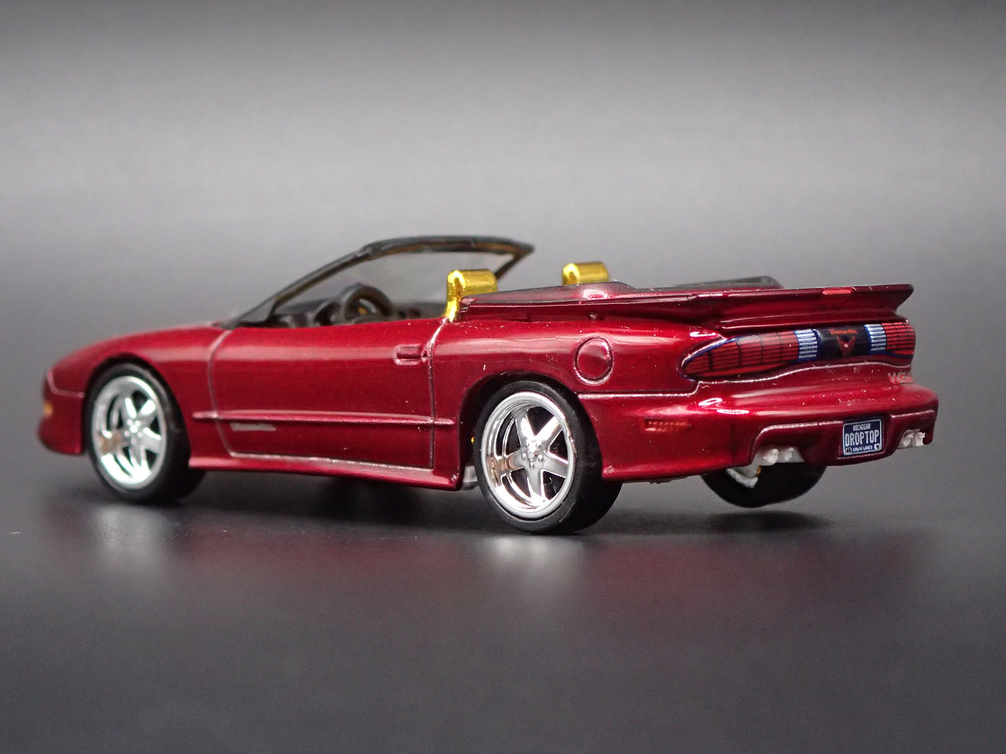 1996 PONTIAC FIREBIRD TA CONVERTIBLE AUTO WORLD ULTRA RED CHASE 1/64 DIECAST CAR