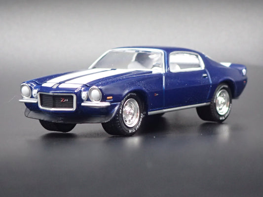 1970 70 CHEVY CHEVROLET CAMARO Z28 BLUE 1:64 SCALE DIECAST MODEL CAR-Burning Rubber Toy Company