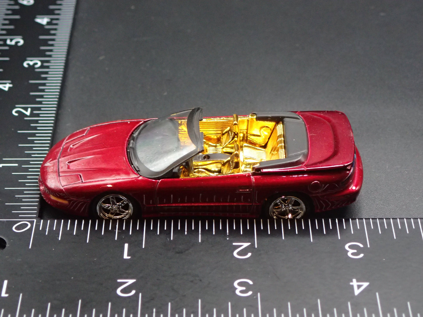 1996 PONTIAC FIREBIRD TA CONVERTIBLE AUTO WORLD ULTRA RED CHASE 1/64 DIECAST CAR