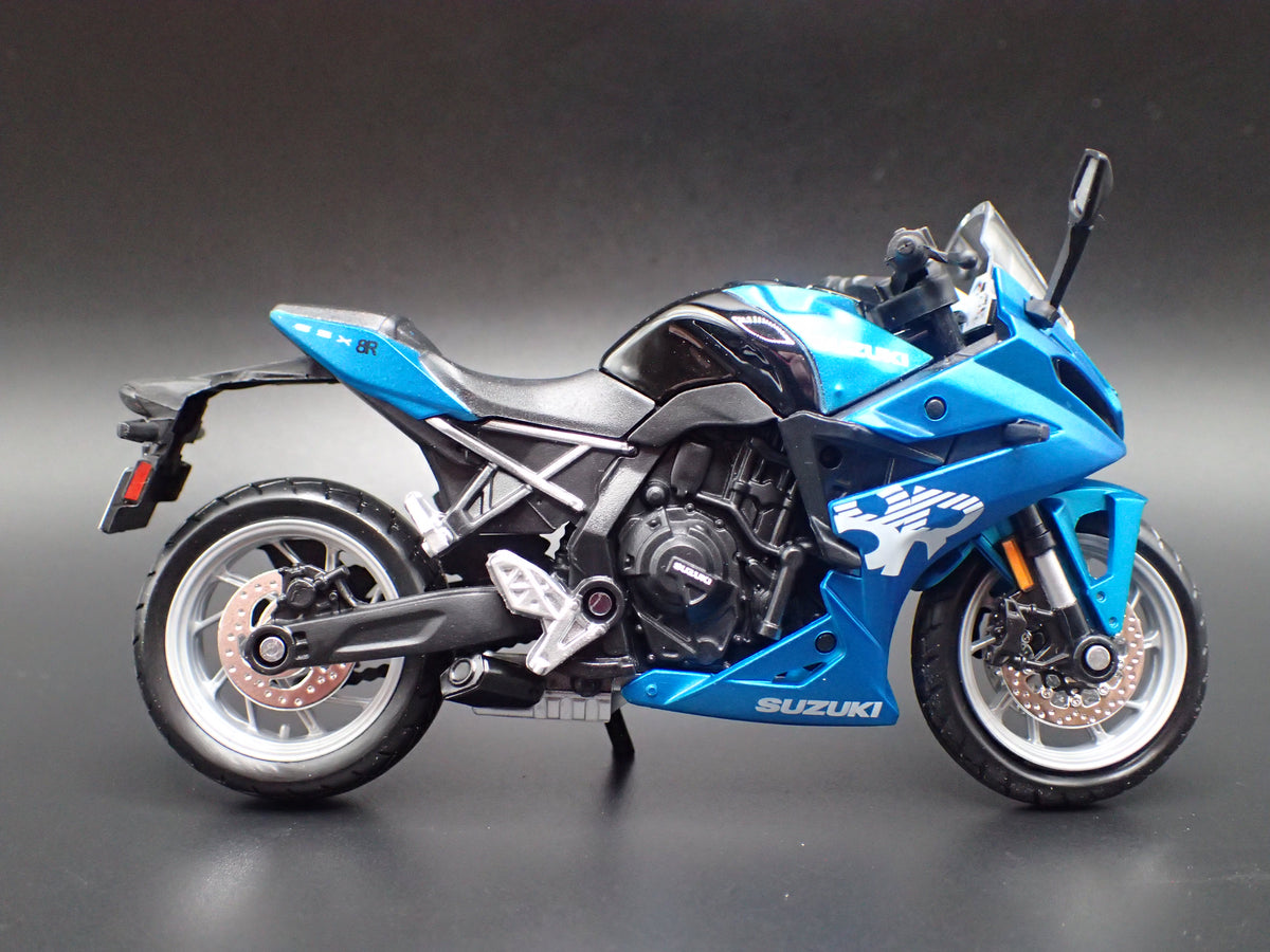 SUZUKI GSX-8R SPORT BIKE MOTORCYCLE BLUE 1/18 SCALE DIECAST MODEL BIKE
