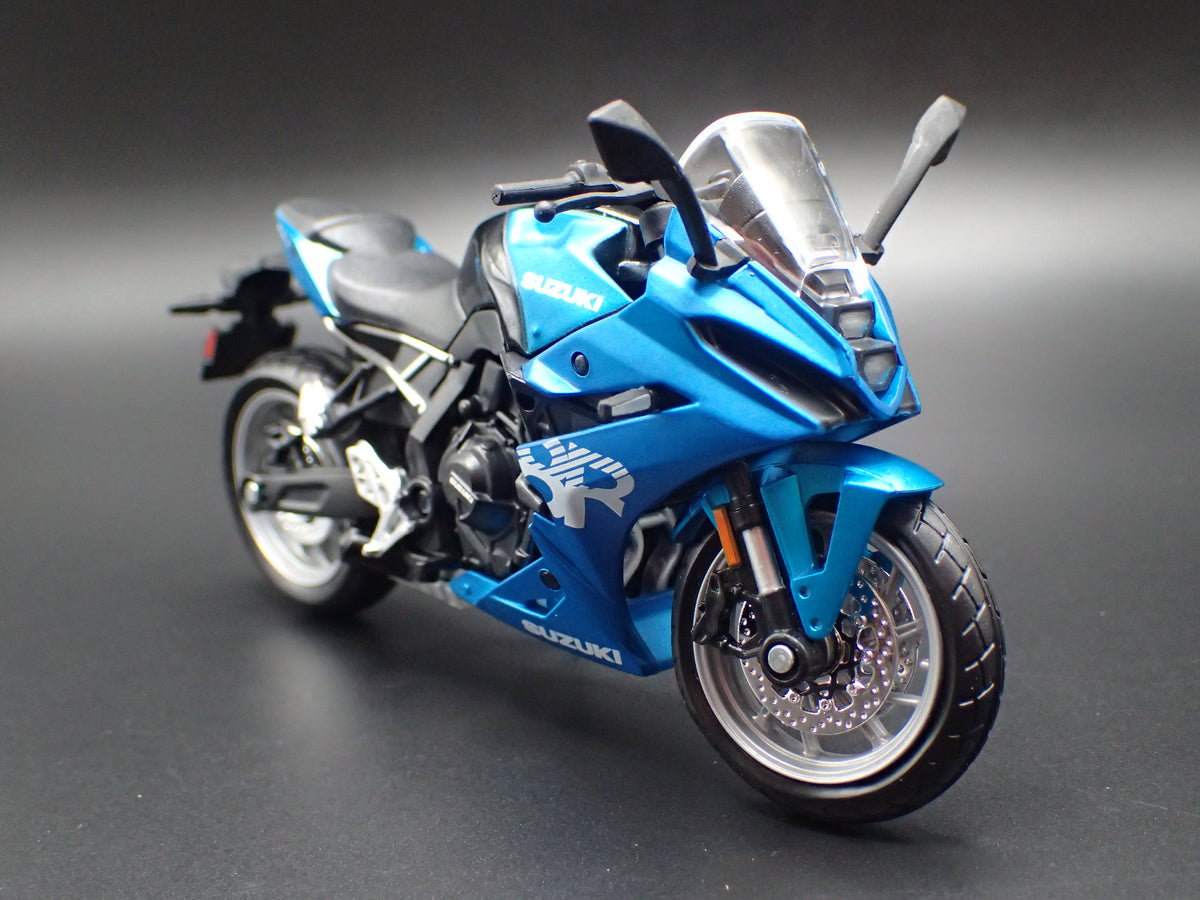 SUZUKI GSX-8R SPORT BIKE MOTORCYCLE BLUE 1/18 SCALE DIECAST MODEL BIKE