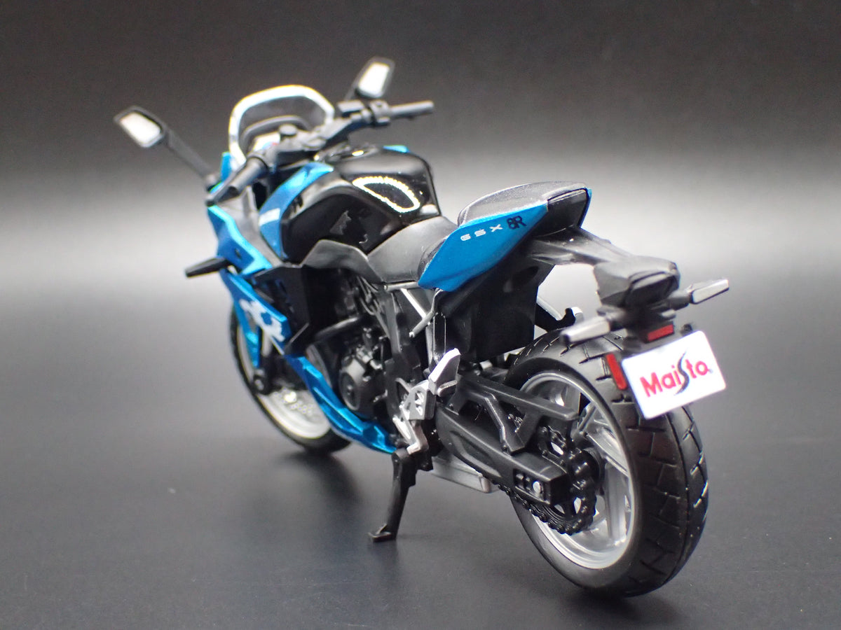 SUZUKI GSX-8R SPORT BIKE MOTORCYCLE BLUE 1/18 SCALE DIECAST MODEL BIKE