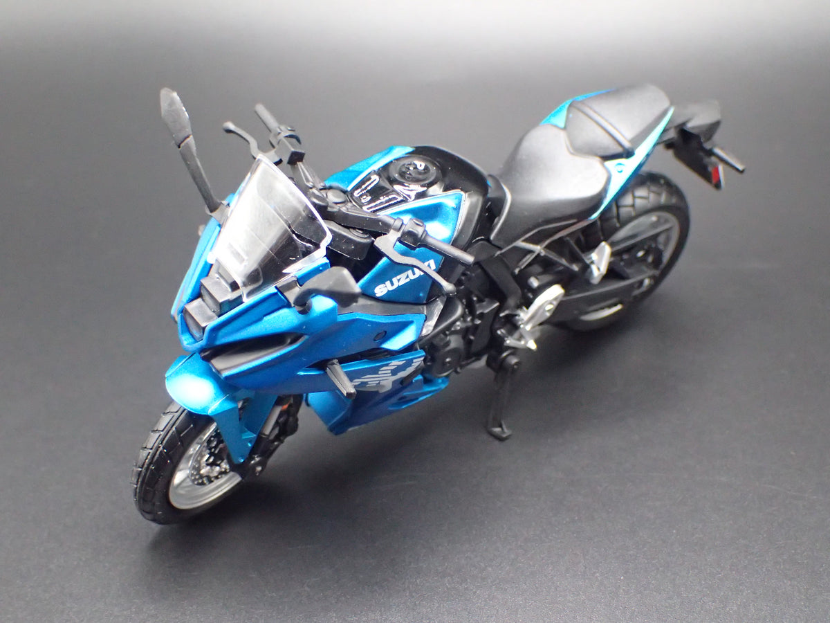 SUZUKI GSX-8R SPORT BIKE MOTORCYCLE BLUE 1/18 SCALE DIECAST MODEL BIKE