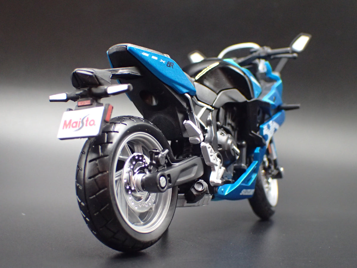SUZUKI GSX-8R SPORT BIKE MOTORCYCLE BLUE 1/18 SCALE DIECAST MODEL BIKE