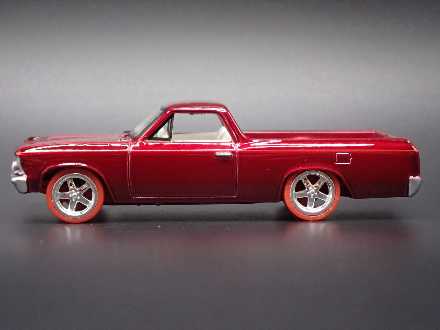1966 CHEVROLET CHEVY EL CAMINO ULTRA RED 1:64 SCALE DIORAMA DIECAST MODEL CAR