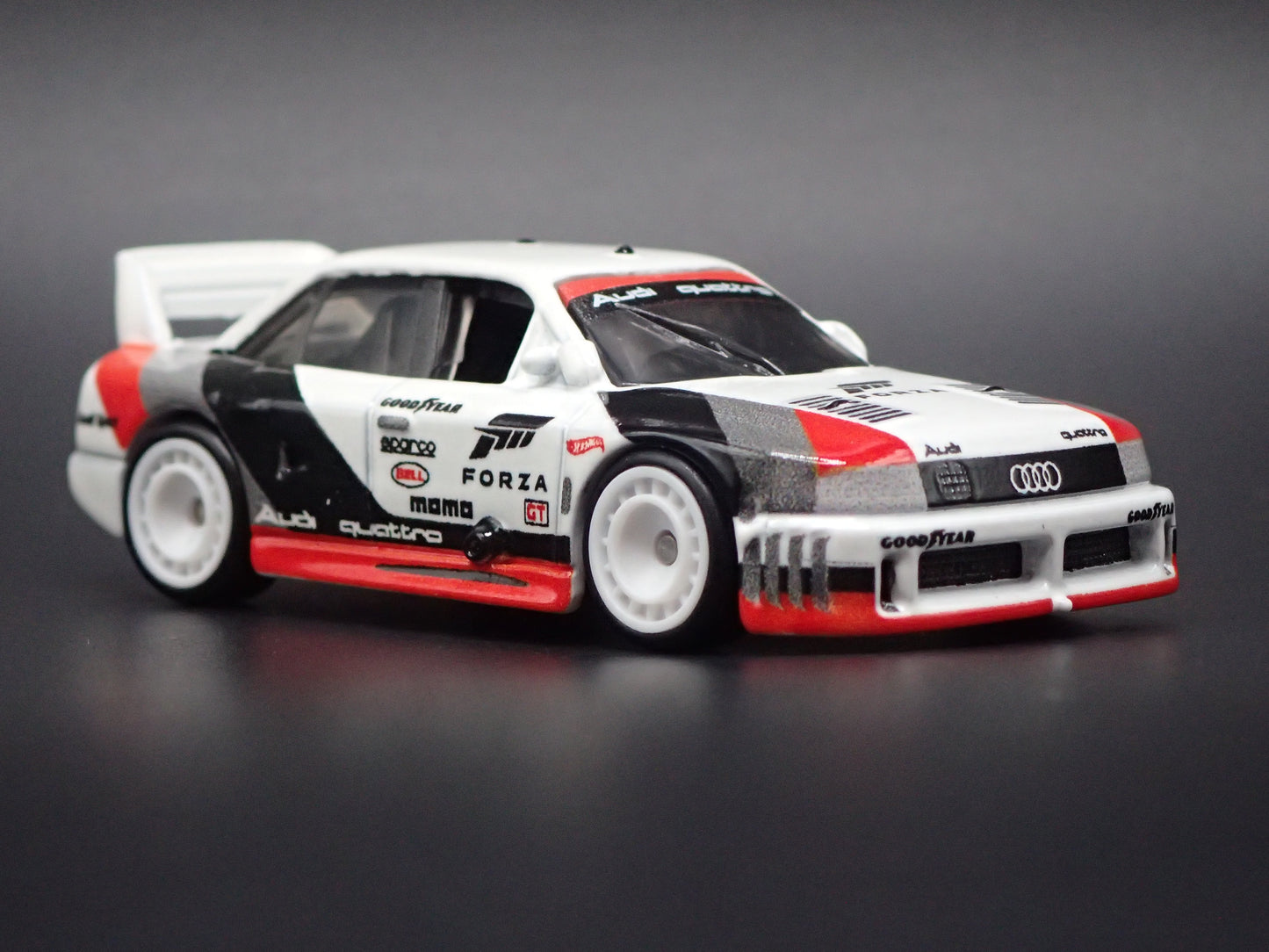 AUDI 90 QUATTRO IMSA RACE CAR 1:64 SCALE COLLECTIBLE DIORAMA DIECAST MODEL CAR