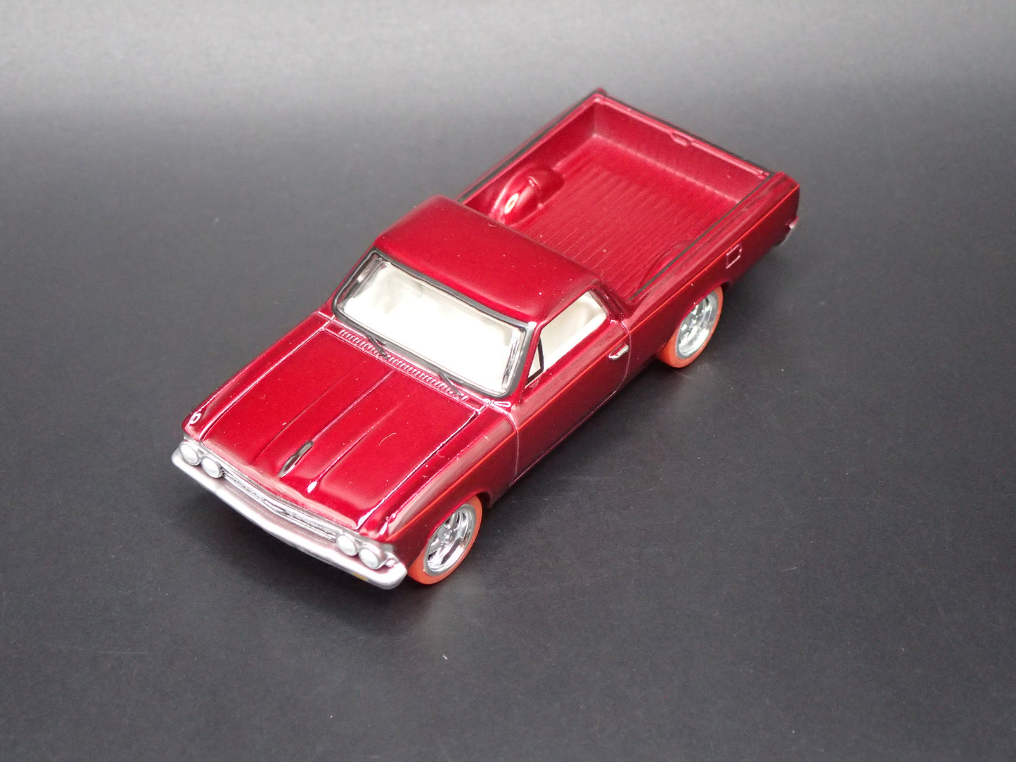 1966 CHEVROLET CHEVY EL CAMINO ULTRA RED 1:64 SCALE DIORAMA DIECAST MODEL CAR