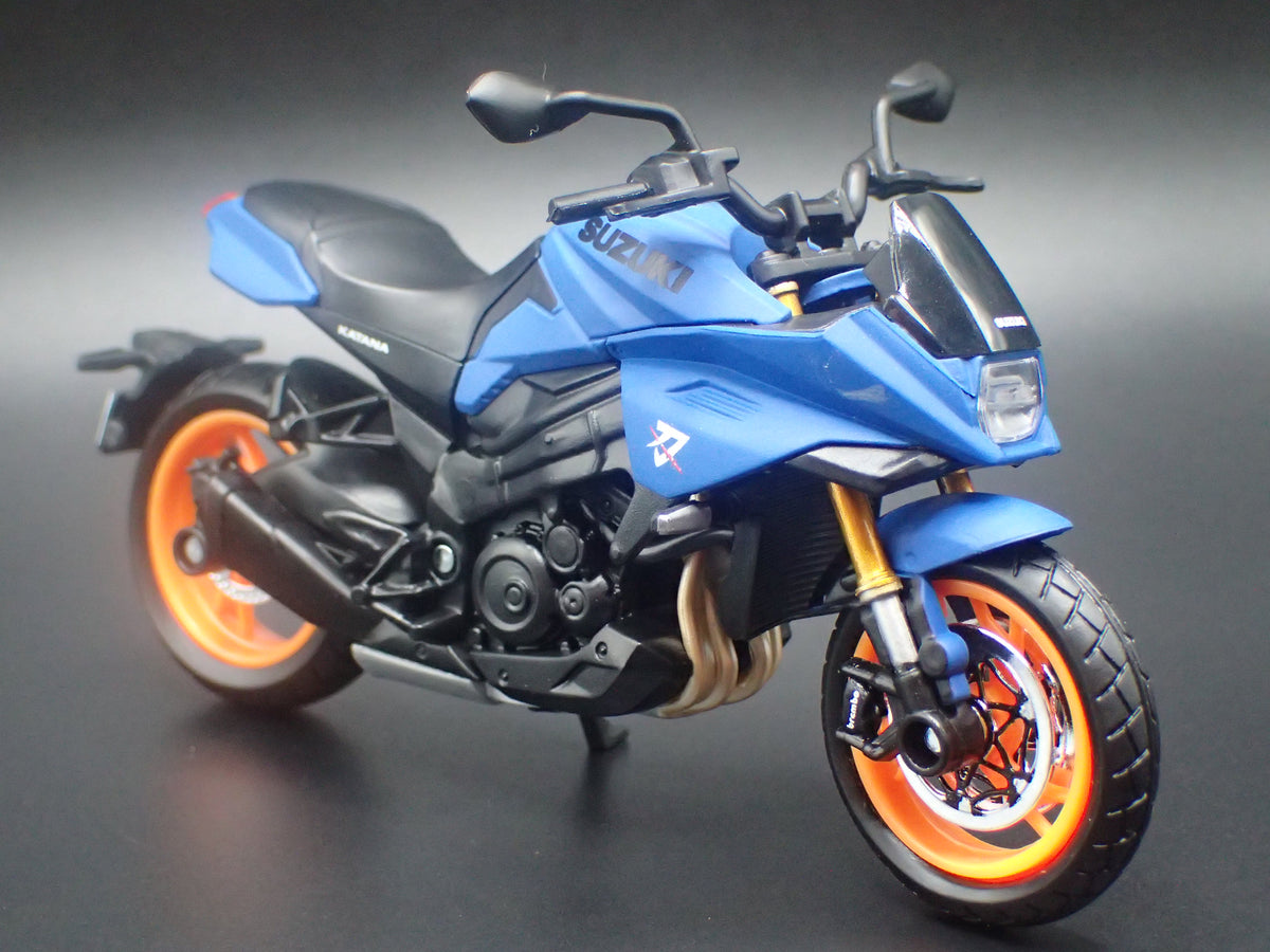 SUZUKI KATANA SPORT BIKE MOTORCYCLE BLUE 1/18 SCALE DIECAST MODEL BIKE