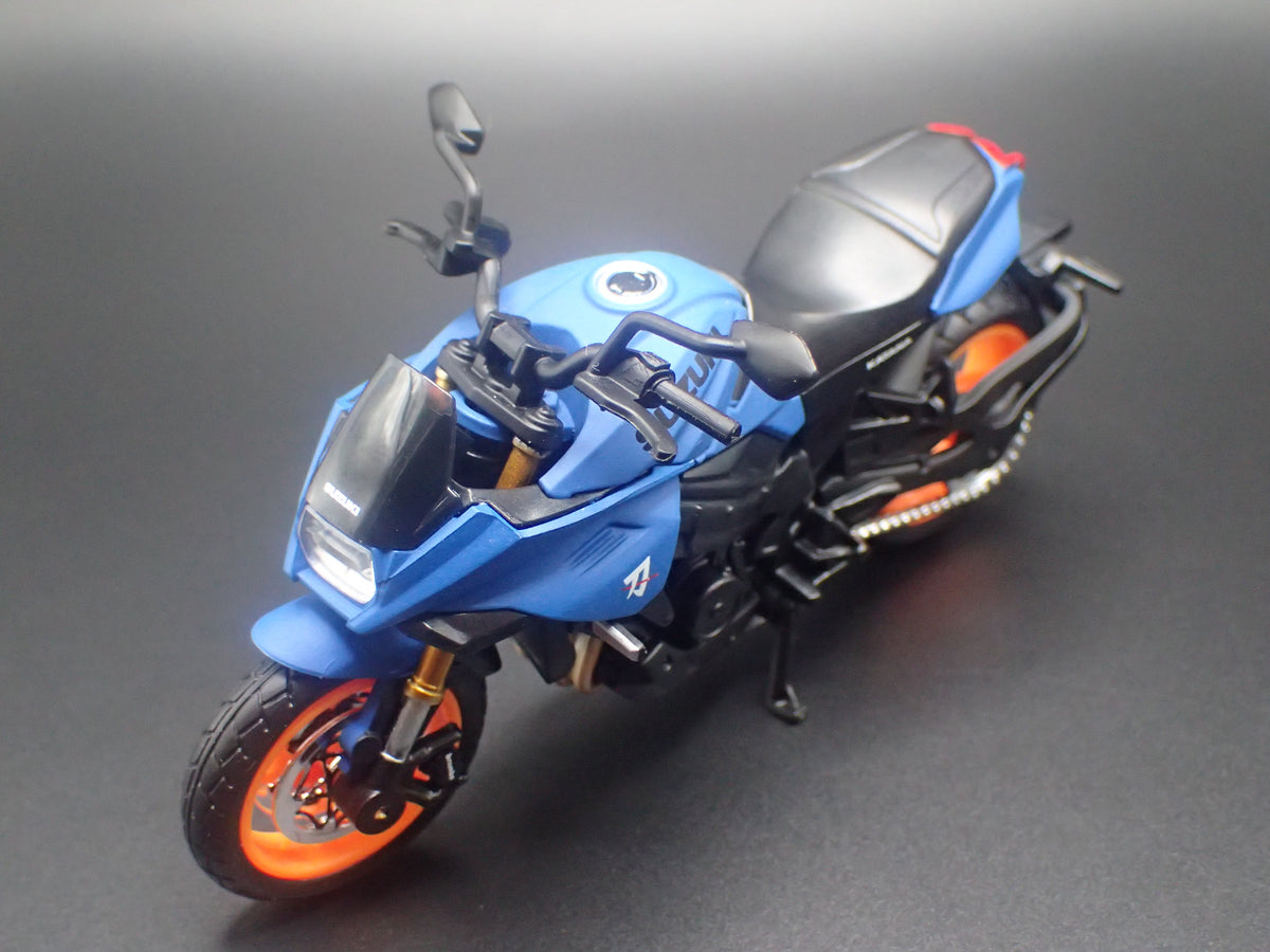 SUZUKI KATANA SPORT BIKE MOTORCYCLE BLUE 1/18 SCALE DIECAST MODEL BIKE