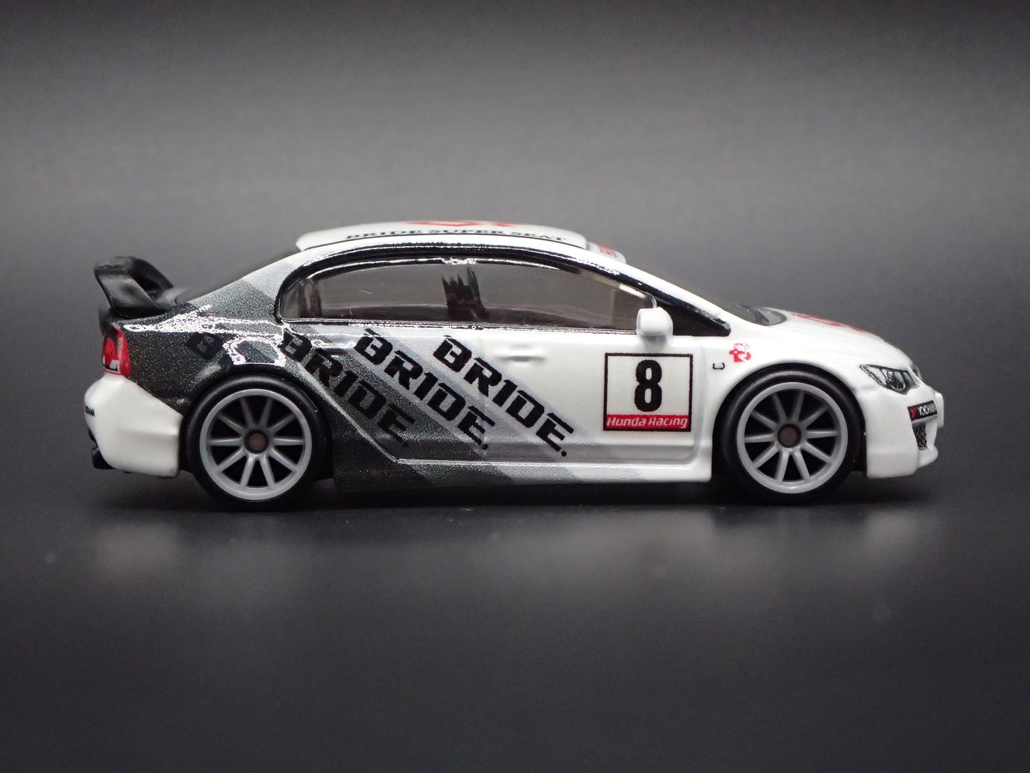 2005-2010 HONDA CIVIC TYPE R BRIDE RACING WHITE 1:64 SCALE DIECAST MODEL CAR