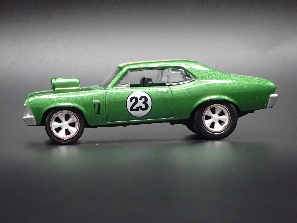 1969 69 CHEVY CHEVROLET NOVA SS GREEN 1:64 SCALE DIORAMA DIECAST MODEL CAR