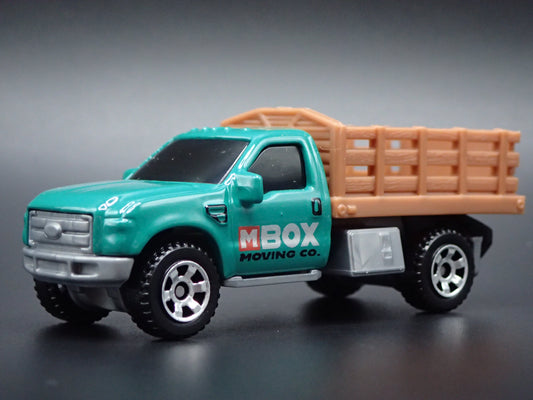 2017-2022 FORD F350 STAKE BED PICKUP TRUCK MOVING CO. 1:64 MB SCALE DIECAST MODEL CAR