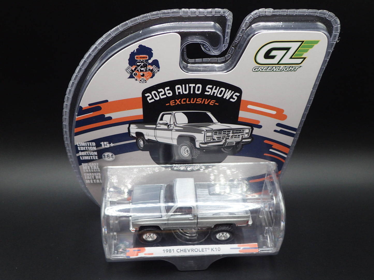 2026 GREENLIGHT RAW MACHINE 1981 CHEVY K10 PICKUP TRUCK SQUAREBODY CTC CHASE