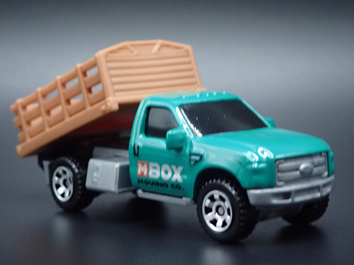2017-2022 FORD F350 STAKE BED PICKUP TRUCK MOVING CO. 1:64 MB SCALE DIECAST MODEL CAR