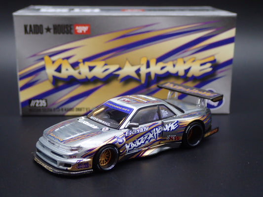 2026 KAIDO DRIFT NISSAN SILVIA S13-R V1 #235 RAW CHASE 1/64 SCALE DIECAST MODEL CAR